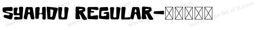 Syahdu Regular字体转换